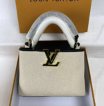 Vanilla White & Black 25 cm Luxury Iconic Designer Bag