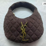 Classic Cocoa Velour 25cm Luxury Iconic Designer Bag