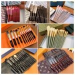Louis Vuitton Luxury Makeup Brush Set with Storage Case - Image 3