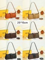 Beige With Iconic Design 25cm Luxury Designer Bag - Image 3
