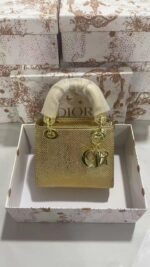 Metallic Gold 14x18cm Luxury Iconic Designer Bag - Image 2