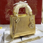 Metallic Gold 14x18cm Luxury Iconic Designer Bag