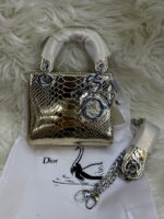 Metallic Gold 14x18cm Luxury Iconic Designer Bag - Image 3