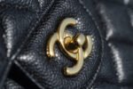 FLAP BAG JUMBO 30CM GOLD HARDWARE BLACK CAVIAR - Image 14