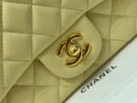 MINI SQUARE FLAP BAG 17CM YELLOW LAMBSKIN GOLD HARDWARE - Image 10