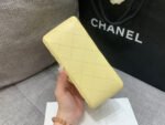 MINI SQUARE FLAP BAG 17CM YELLOW LAMBSKIN GOLD HARDWARE - Image 5