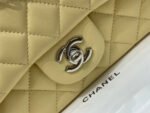 MINI RECTANGLE FLAP BAG 20CM YELLOW LAMBSKIN SILVER HARDWARE - Image 12