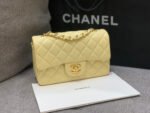MINI RECTANGLE FLAP BAG 20CM YELLOW LAMBSKIN GOLD HARDWARE - Image 7