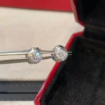 DAMOUR DIAMOND EARRINGS - Silver