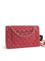 FLAP BAG JUMBO 30CM RED CAVIAR GOLD HARDWARE - Image 8