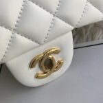CC MINI 20 BAG IN WHITE CALFSKIN GOLD HARDWARE - Image 3