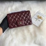 CC MINI 20 BAG IN RED BROWN CALFSKIN GOLD HARDWARE - Image 2