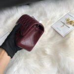 CC MINI 20 BAG IN RED BROWN CALFSKIN GOLD HARDWARE - Image 6