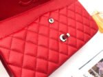 FLAP BAG MEDIUM 25CM RED CAVIAR SILVER HARDWARE - Image 7