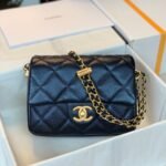 CHANEL 25S CLASSIC FLAP 19 CM IN BLACK CAVIAR LEATHER WITH GOLD HARDWARE - Image 10
