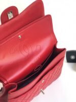 FLAP BAG JUMBO 30CM RED CAVIAR SILVER HARDWARE - Image 3