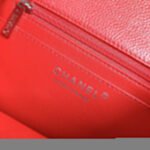 MINI SQUARE FLAP BAG 17CM RED CAVIAR SILVER HARDWARE - Image 18