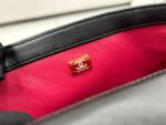 CC SMALL 23 FLAP BAG IN BLACK CALFSKIN GOLD HARDWARE - Image 15