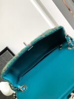 CC MEDIUM 20 CLASSIC BAG IN GREEN FOREST WOOL TWEED - Image 18
