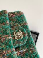 CC MEDIUM 20 CLASSIC BAG IN GREEN FOREST WOOL TWEED - Image 5