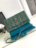 CC MEDIUM 25 CLASSIC BAG IN GREEN FOREST WOOL TWEED - Image 3
