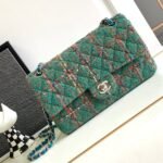 CC MEDIUM 25 CLASSIC BAG IN GREEN FOREST WOOL TWEED - Image 10