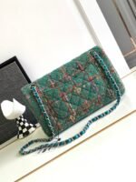 CC MEDIUM 25 CLASSIC BAG IN GREEN FOREST WOOL TWEED - Image 11
