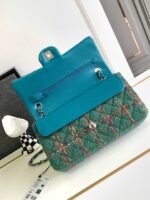 CC MEDIUM 25 CLASSIC BAG IN GREEN FOREST WOOL TWEED - Image 13