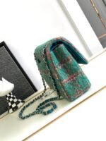 CC MEDIUM 25 CLASSIC BAG IN GREEN FOREST WOOL TWEED - Image 16