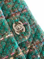 CC MEDIUM 25 CLASSIC BAG IN GREEN FOREST WOOL TWEED - Image 5