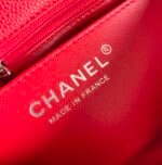 MINI RECTANGLE FLAP BAG 20CM RED CAVIAR SILVER HARDWARE - Image 5