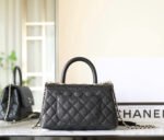 CHANEL 25S FLAP BAG 24 CM IN BLACK LAMBSKIN WITH GOLD HARDWARE - Image 14