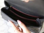 CHANEL 25S FLAP BAG 24 CM IN BLACK LAMBSKIN WITH GOLD HARDWARE - Image 8