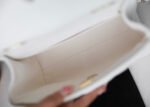 CHANEL 25S FLAP BAG 21 CM IN WHITE LAMBSKIN WITH GOLD HARDWARE - Image 16