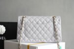 CHANEL 25S FLAP BAG 25.5 CM IN LIGHT GREY LAMBSKIN - Image 2