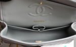CHANEL 25S FLAP BAG 25.5 CM IN LIGHT GREY LAMBSKIN - Image 8