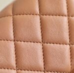 CHANEL 25S FLAP BAG 18 CM IN LIGHT BROWN LAMBSKIN WITH GOLD HARDWARE - Image 7