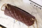 CHANEL 25S FLAP BAG 20 CM IN DARK BROWN LAMBSKIN WITH GOLD HARDWARE - Image 4