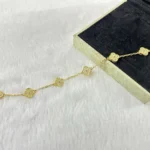 CLOVER 6 MOTIF DIAMOND BRACELET - Gold, 16(Customizable)