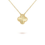 CLOVER 15MM LASER NECKLACE - Gold