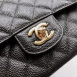 FLAP BAG 25 IN BLACK CAVIAR LEATHER GOLD HARDWARE - Image 18