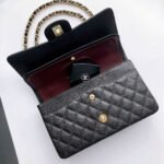 FLAP BAG 25 IN BLACK CAVIAR LEATHER GOLD HARDWARE - Image 13