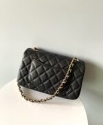 MINI RECTANGLE FLAP BAG 20CM BLACK CAVIAR GOLD HARDWARE - Image 3