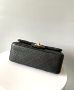 MINI RECTANGLE FLAP BAG 20CM BLACK CAVIAR GOLD HARDWARE - Image 15
