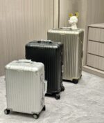 Small Phantom Black Luxury Iconic Designer Suitcase - Image 7