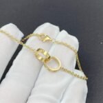 LOVE BRACELET DOUBLE RING - 16, Gold