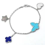 LUCKY SPRING SILVER BRACELET 4 MOTIF - 19