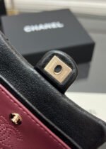 CHANEL 25S FLAP CHARM BAG 13 IN BLACK LAMBSKIN - Image 6