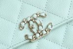 CHANEL 25S KELLY 18 CM IN MINT GREEN LAMBSKIN - Image 6