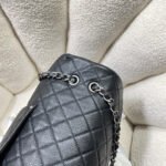 CHANEL 26S FLAP BAG 46 IN BLACK CAVIAR CALFSKIN - Image 12